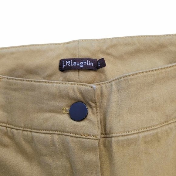 J.McLaughlin Women's Pants in Lemon Lime Yellow Classic Style - Picture 4 of 5